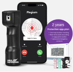 Smart Pepper Spray + Smart Emergency Button Bundle